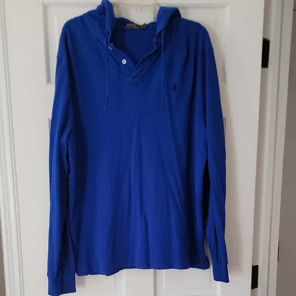 Ralph Lauren Royal Blue Polo Hooded Jersey